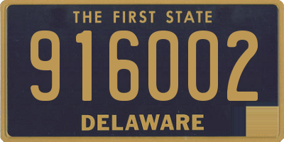 DE license plate 916002