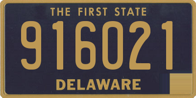 DE license plate 916021