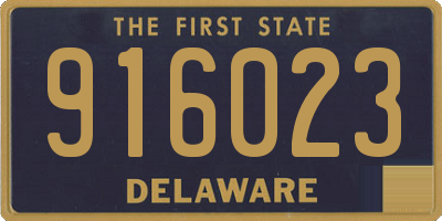 DE license plate 916023