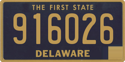 DE license plate 916026
