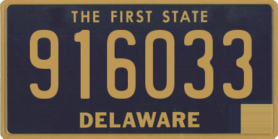 DE license plate 916033