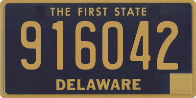 DE license plate 916042