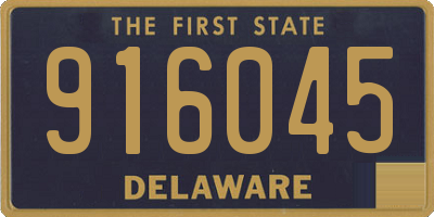 DE license plate 916045
