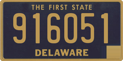 DE license plate 916051