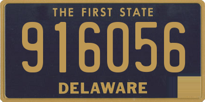 DE license plate 916056
