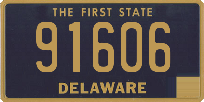 DE license plate 91606