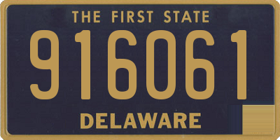 DE license plate 916061