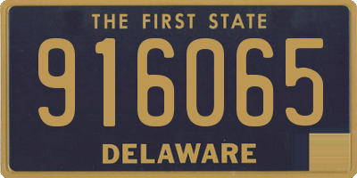 DE license plate 916065