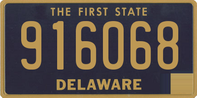 DE license plate 916068