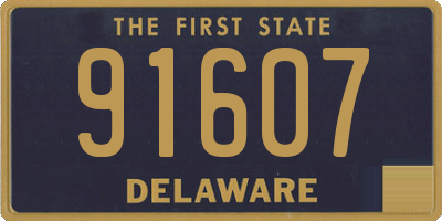 DE license plate 91607