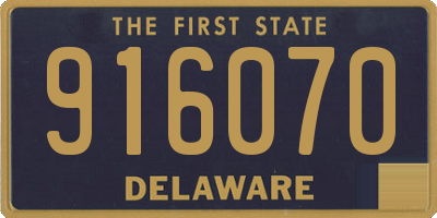 DE license plate 916070