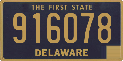 DE license plate 916078