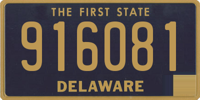 DE license plate 916081