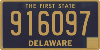 DE license plate 916097