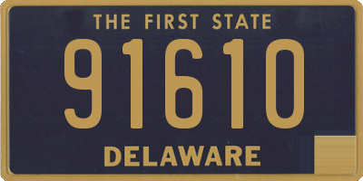 DE license plate 91610