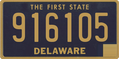DE license plate 916105
