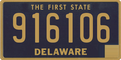 DE license plate 916106