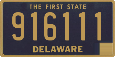 DE license plate 916111