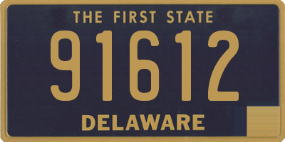 DE license plate 91612