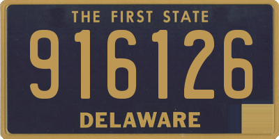 DE license plate 916126