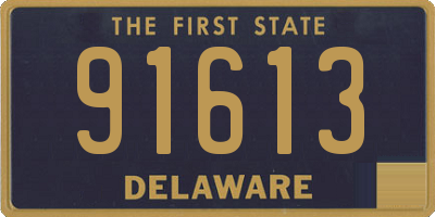 DE license plate 91613