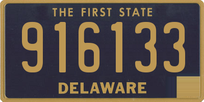 DE license plate 916133