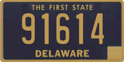 DE license plate 91614