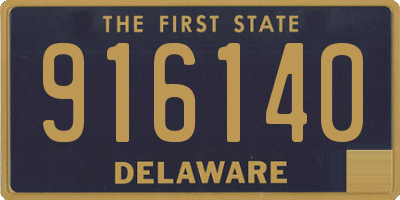 DE license plate 916140