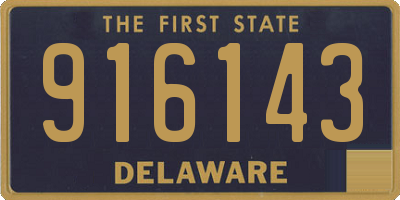 DE license plate 916143