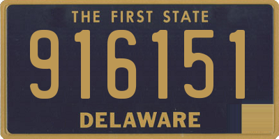 DE license plate 916151