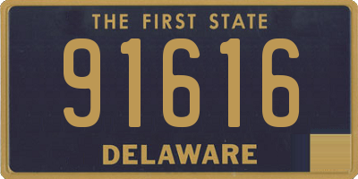 DE license plate 91616