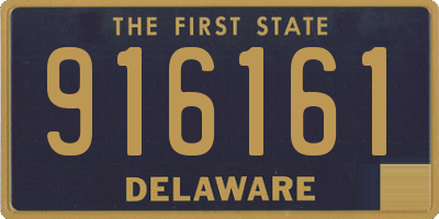 DE license plate 916161