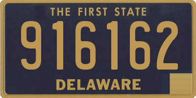 DE license plate 916162