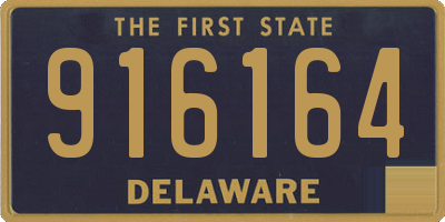 DE license plate 916164
