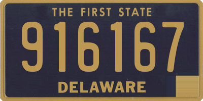 DE license plate 916167