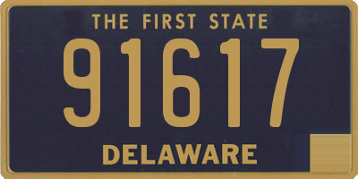 DE license plate 91617