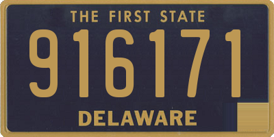 DE license plate 916171