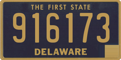 DE license plate 916173