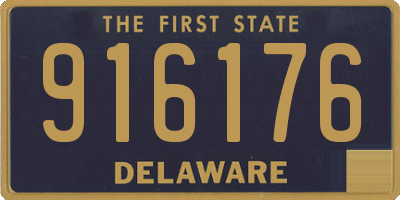 DE license plate 916176