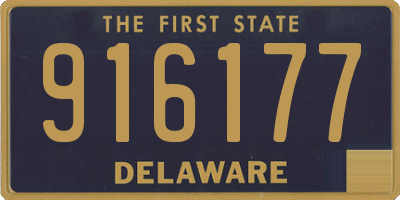 DE license plate 916177