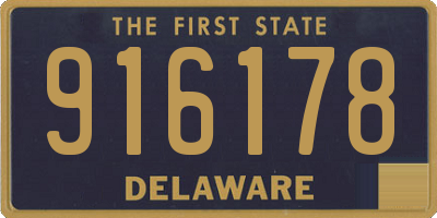 DE license plate 916178
