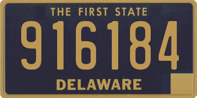 DE license plate 916184