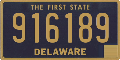 DE license plate 916189