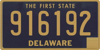 DE license plate 916192