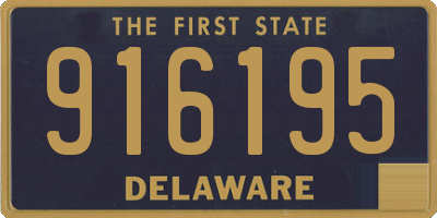 DE license plate 916195