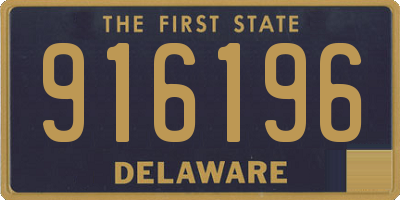 DE license plate 916196