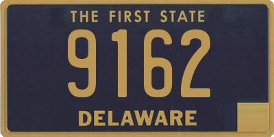 DE license plate 9162