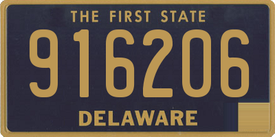 DE license plate 916206