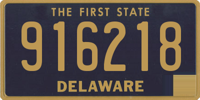 DE license plate 916218