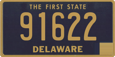 DE license plate 91622
